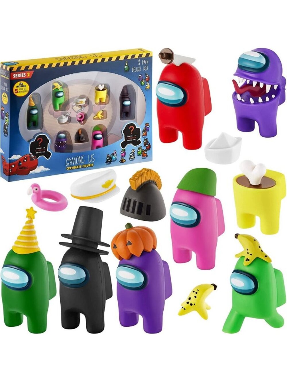 Among Us Mini Crewmate Figures Set | 16 Collectibles, 2 Hidden Impostors & Bonus